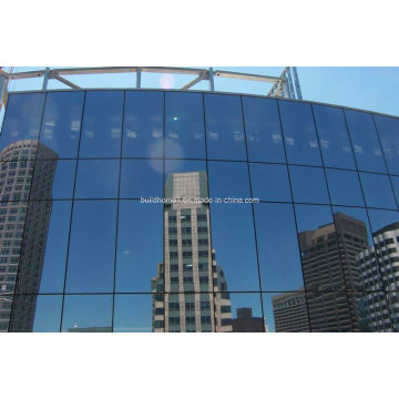 Commercial Mall Aluminium Hidden Frame Curtain Wall Systems